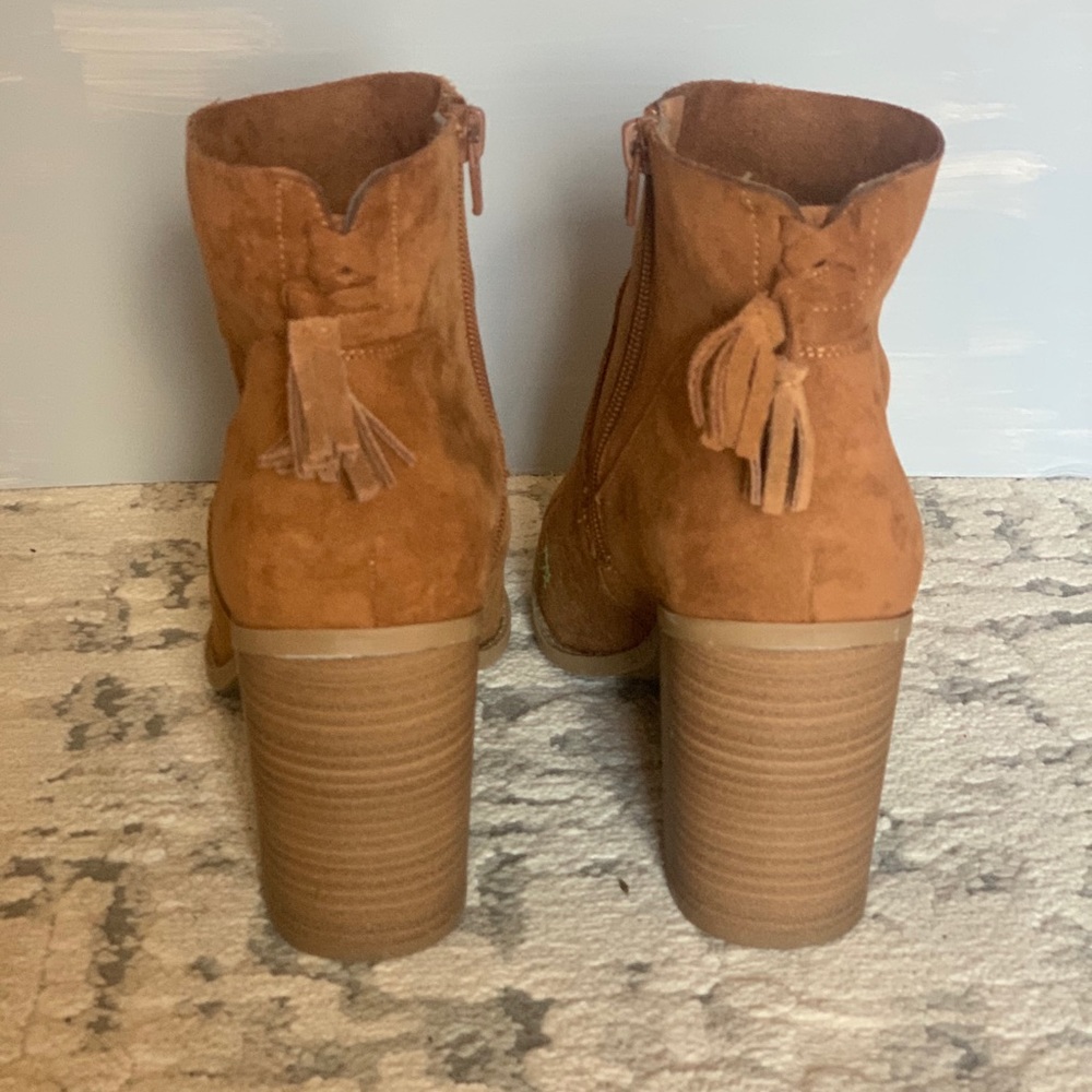 Brown Suede Booties